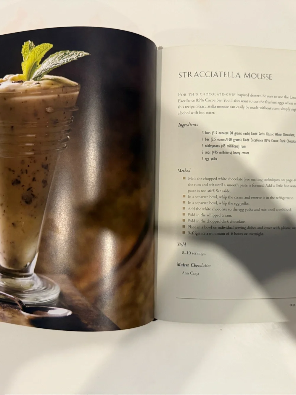Lindt Chocolate Passion Hardcover Cookbook Recipes & Chocolate Techniques